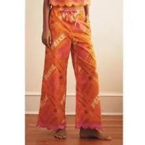 Farm Rio x Anthropologie Printed Scallop-Hem Pants